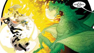 Doctor Strange and his pals face down a full-on fire breathing dragon in the next session of their cursed RPG adventure in Doctor Strange #14 