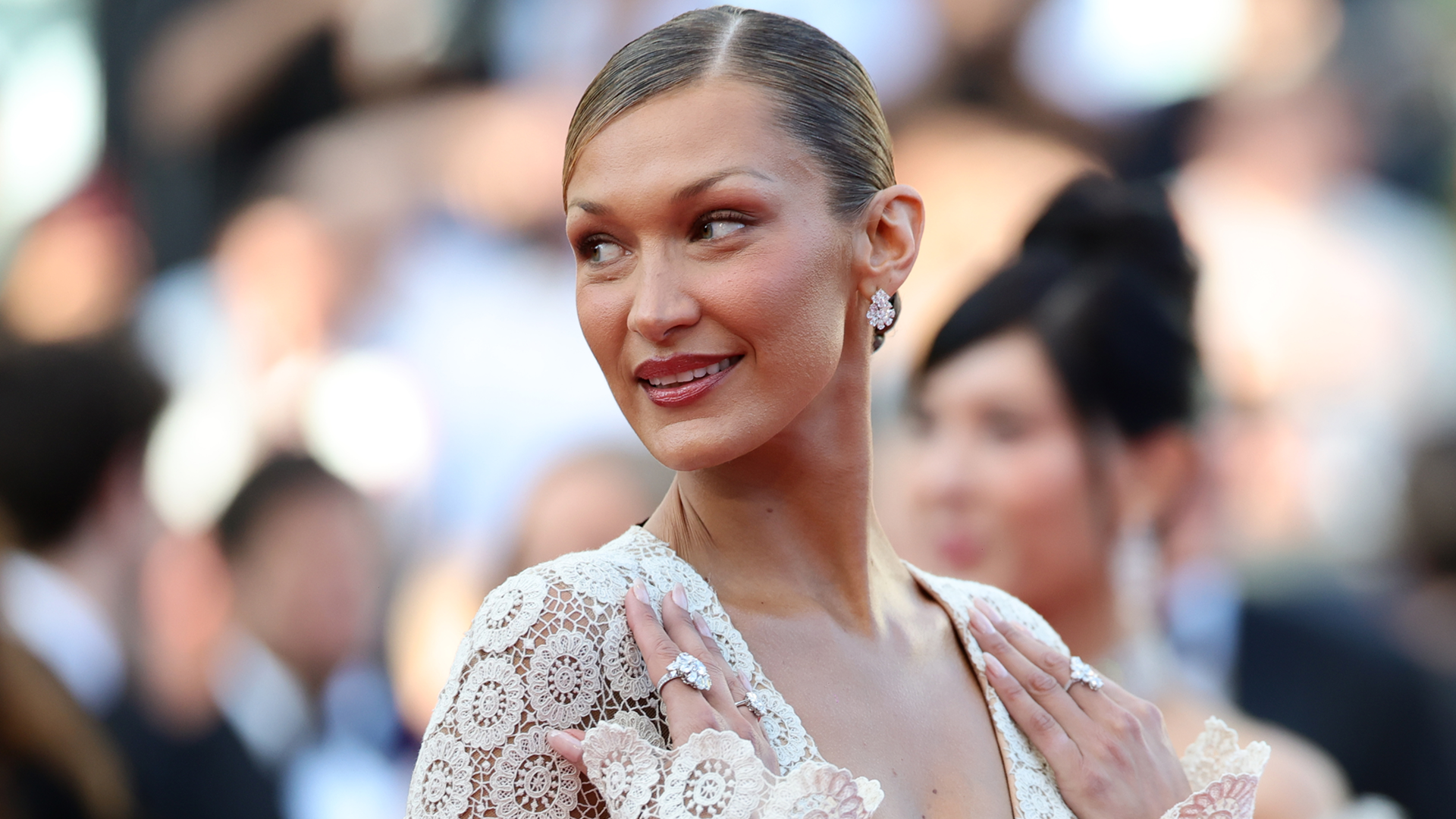 Bella Hadid gave the summer crochet trend a nearly-naked makeover at the 2026 Cannes Film Festival