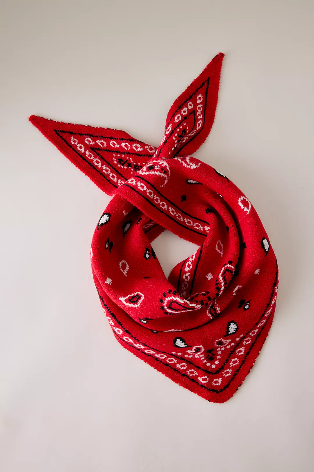 Knitted Triangle Bandana Headscarf