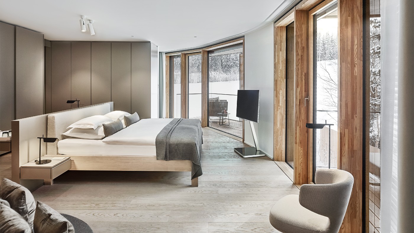 The rooms are minimalist but have a sense of homely comfort