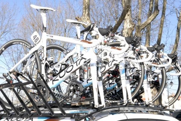 AG2R La Mondiale team bikes.