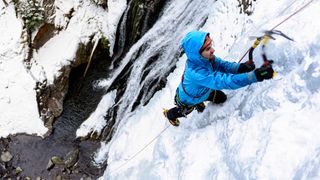 what is ice climbing: ice climber