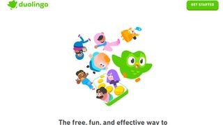 Website screenshot for Duolingo