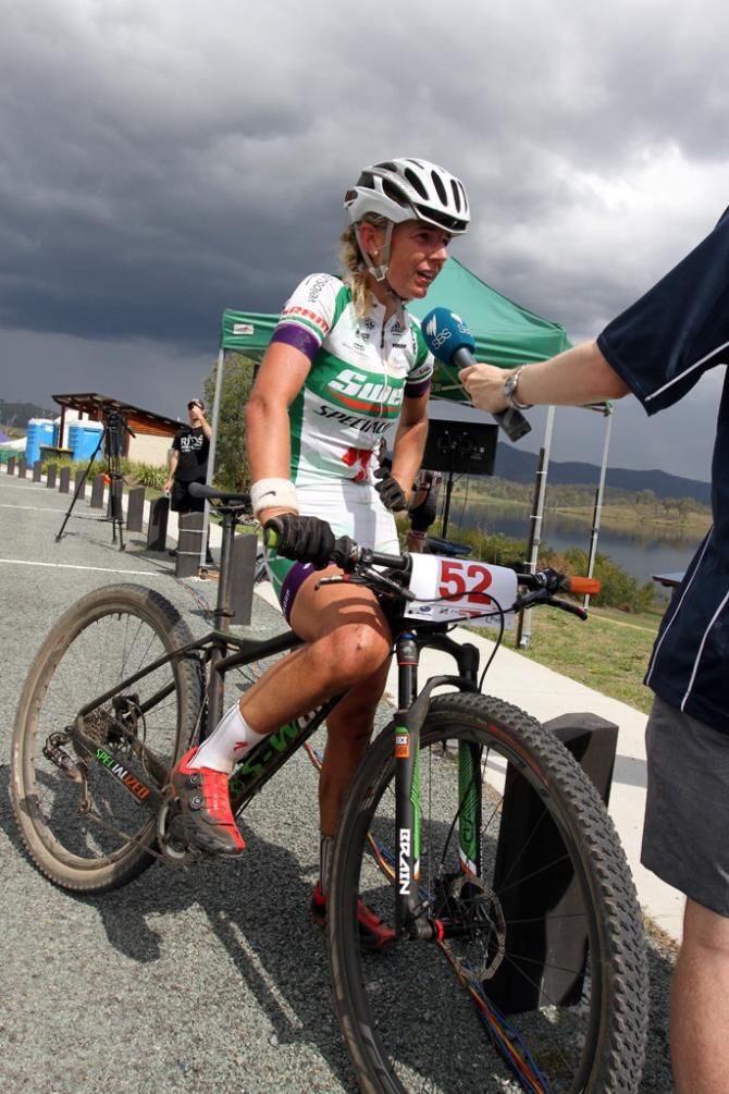 Jenny Fay, winner of the women's race
