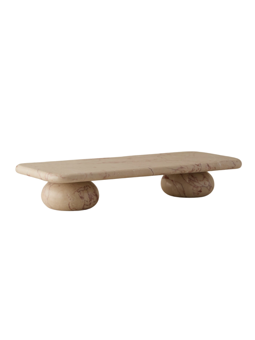 Lusine Rectangular Marble Serving Stand
