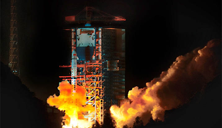 China&#039;s Queqiao relay satellite for the country&#039;s Chang&#039;e 4 mission to the far side of the moon launched into space atop a Long March 4C rocket on Monday, May 21, 2018 Beijing Time (Sunday, May 20 EDT). 