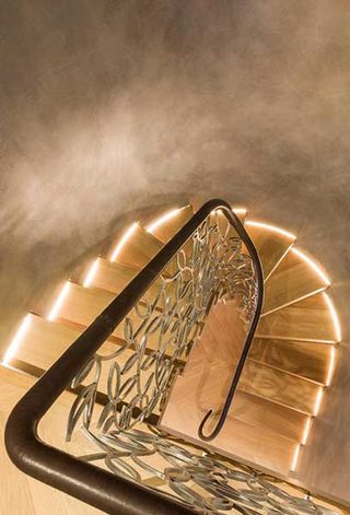 illuminated staircase by Bisca
