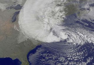 GOESS 13 image of Hurricane Sandy