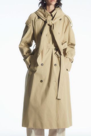 COS Hooded Trench Coat