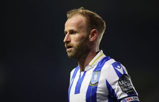 Barry Bannan of Sheffield Wednesday during the Sky Bet Championship match between Sheffield Wednesday and Leeds United at Hillsborough on March 08, 2024 in Sheffield, England. (Photo by Ed Sykes/Getty Images)
