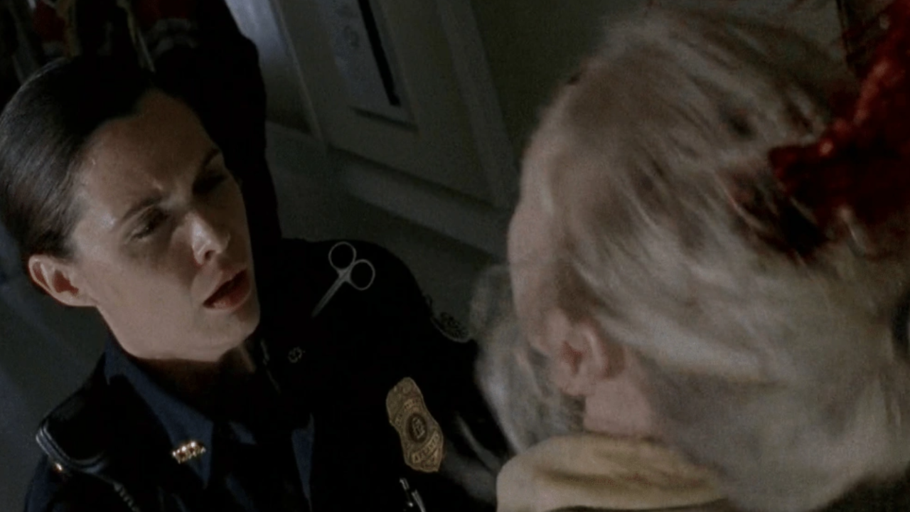 Beth getting shot after trying to kill Dawn.