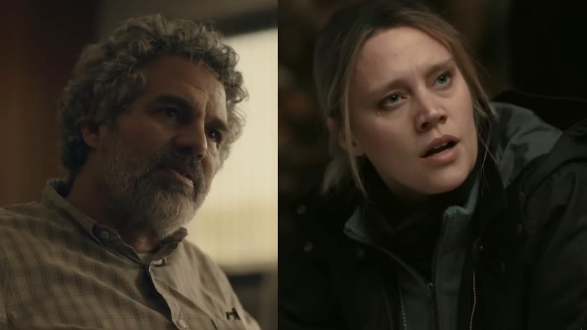 Mark Ruffalo in Task and Kate McKinnon as Mare in SNL.
