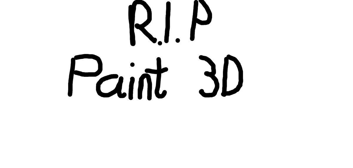 RIP Paint 3D