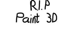 RIP Paint 3D