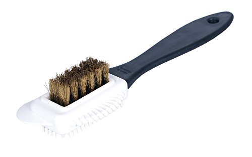 Kaps Quality Nubuck and Suede Multifunctional 4-Sided Cleaning Brush, Brass Bristle, Cleans and Gives Perfect Nap