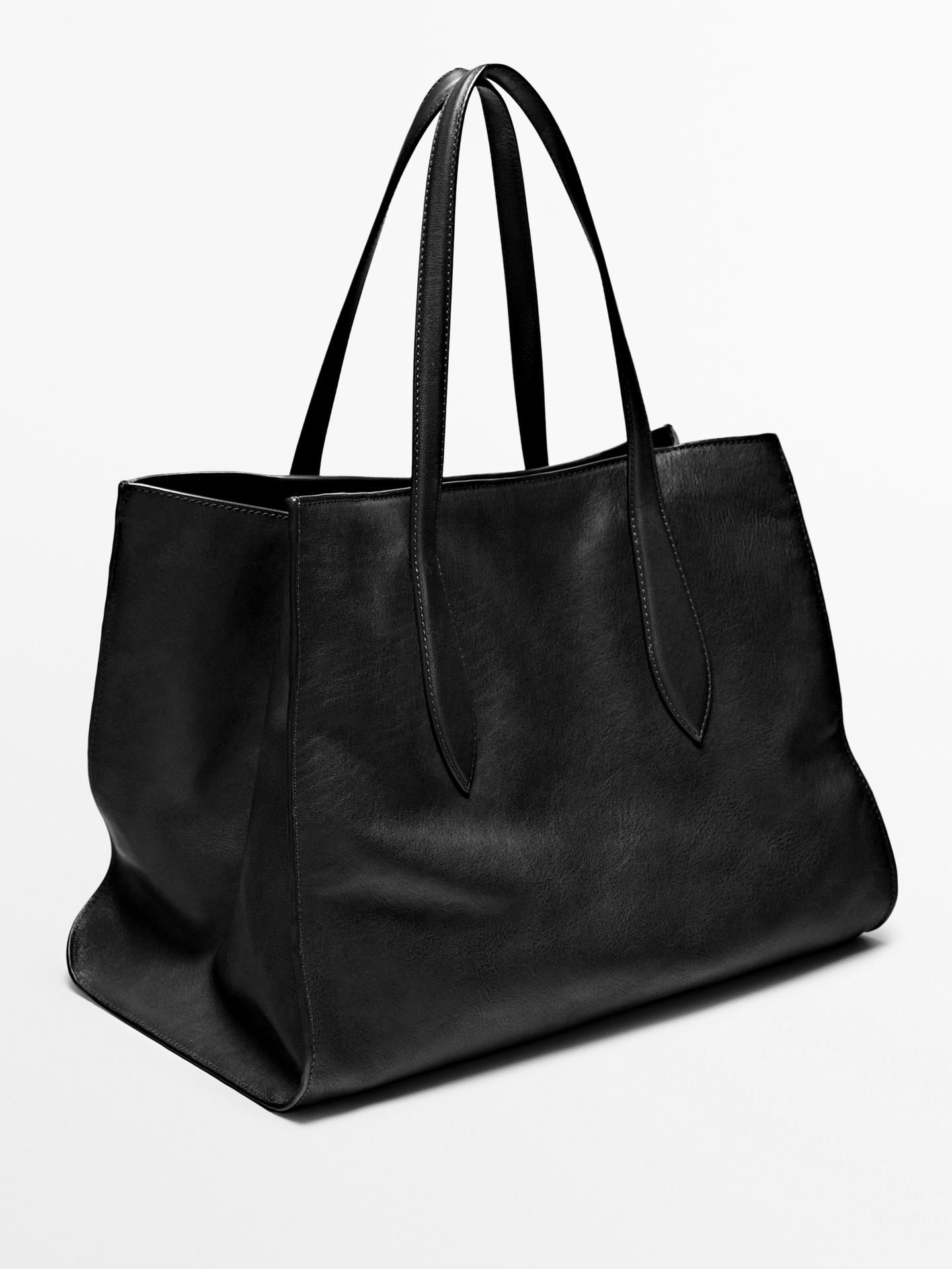 Massimo Dutti, Nappa Leather Maxi Tote Bag