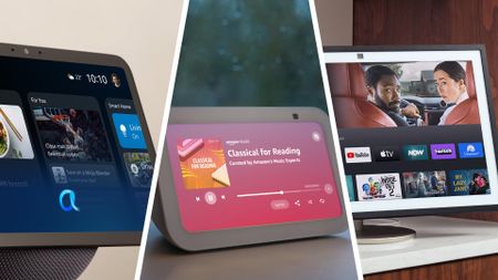 Three different Amazon Echo Shows