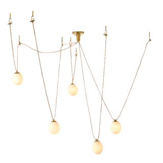 Augustine 5-Bulb Glass Chandelier by Goop