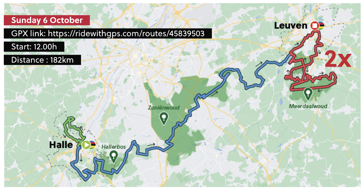 Elite men's route for 2024 UCI Gravel World Championships