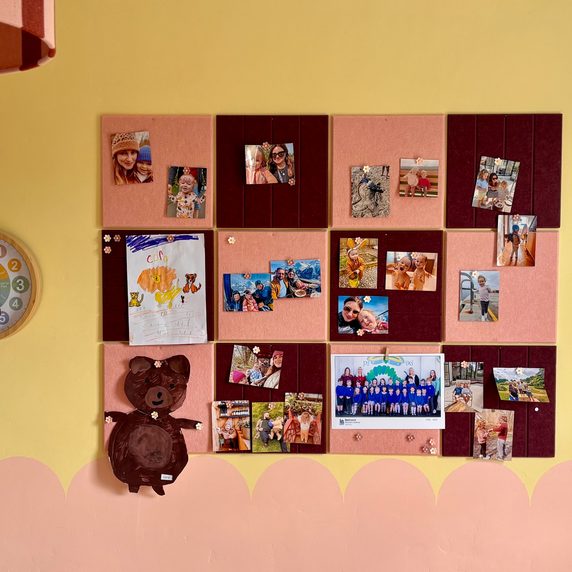 pinboard on a kids room ]wall