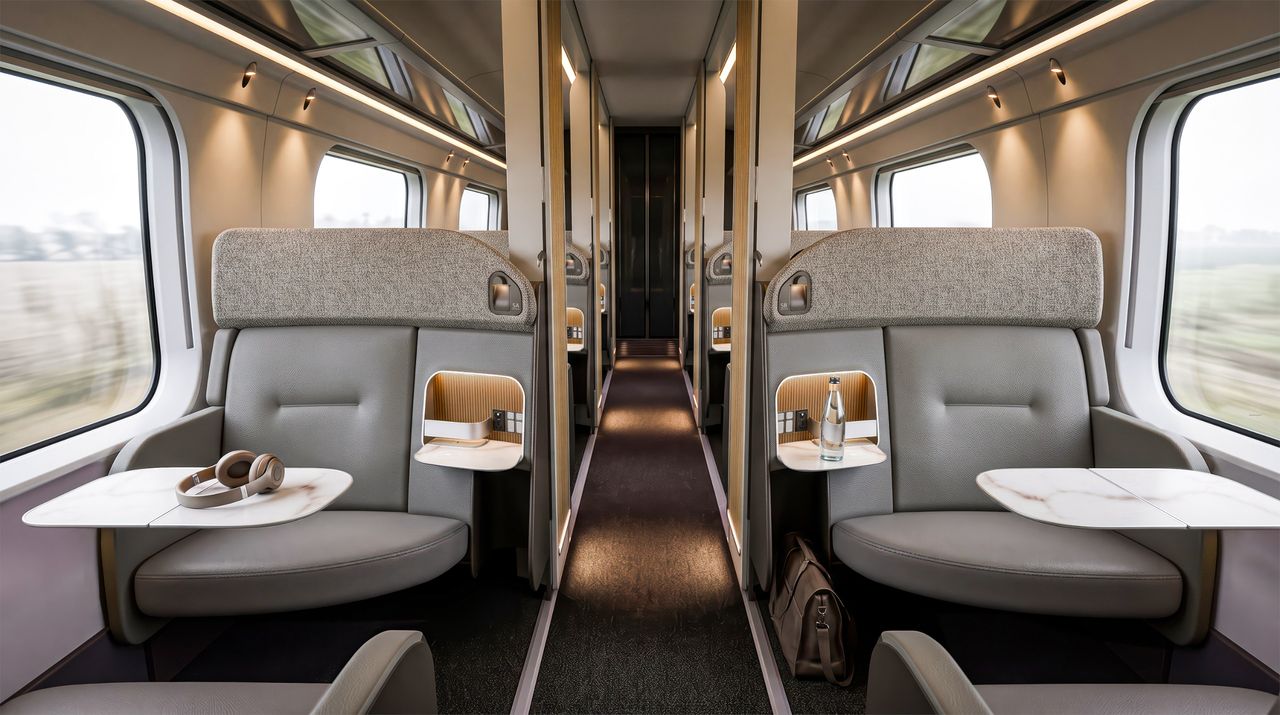 Business Class carriage daytime view