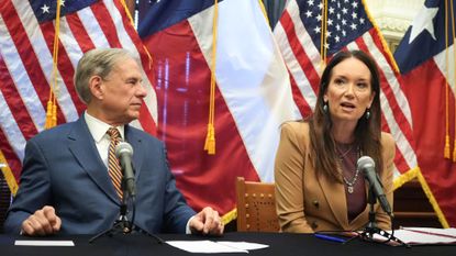 Texas Gov. Greg Abbott and Agriculture Secretary Brooke Rollins
