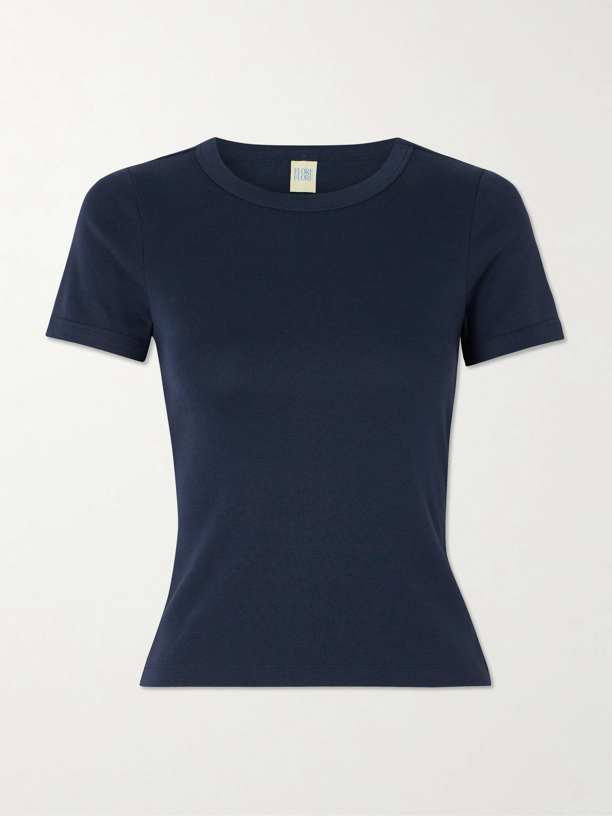 Car Ribbed Organic Cotton-Jersey T-Shirt