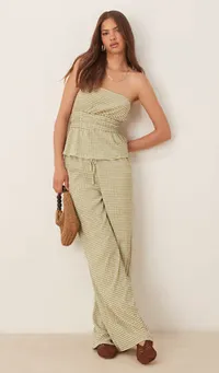Green Gingham Set 