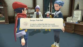 Pokemon Legends Arceus Poke Ball Recipe