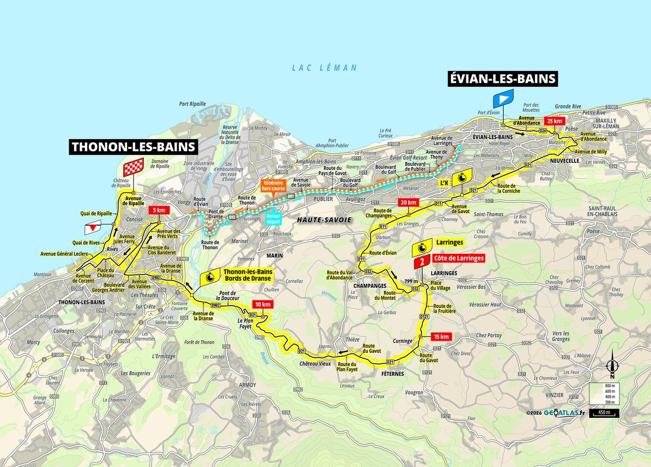 Route information for the 2026 Tour de France