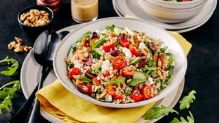 Mediterranean farro salad