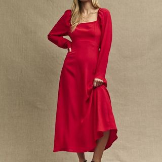 Red dress from M&S
