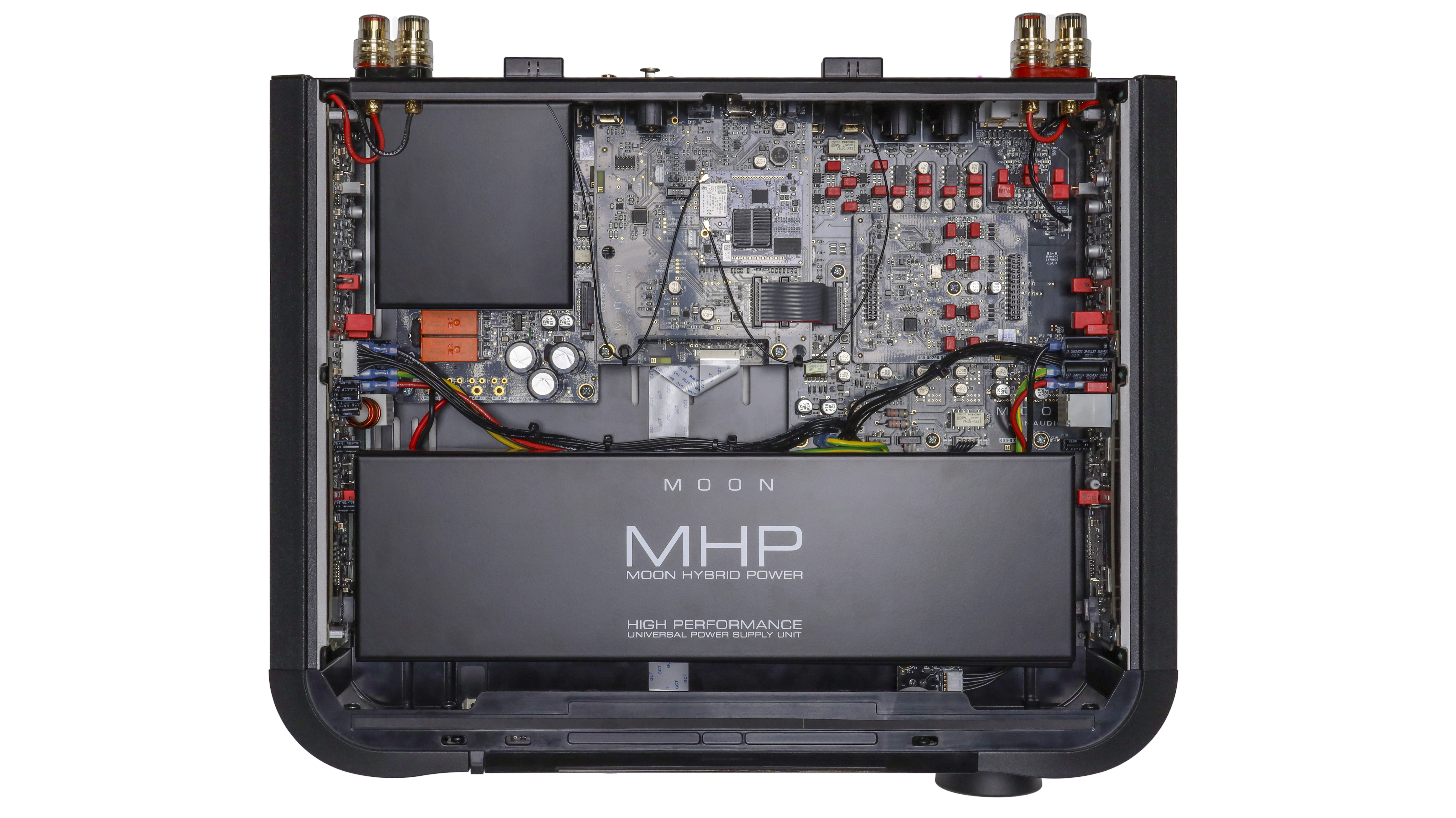 Internal circuitry of Moon 371 streaming amp