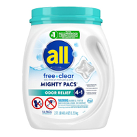 All Free & Clear Mighty Pacs Laundry Detergent 56 Count: was $20.99now $15.97 at Amazon