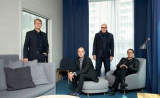 Hotelier Kjetil Smørås and Mårten Claesson, Eero Koivisto and Ola Rune