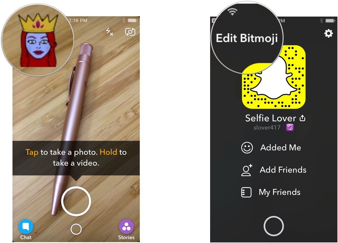 comment enlever le bitmoji sur snapchat
