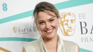 Sally Bretton attends the EE BAFTA Film Awards 2023 at The Royal Festival Hall