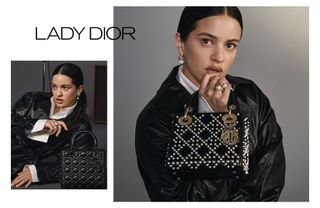 Rosalia posing with Lady Dior Bag