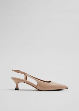 Slingback Leather Pumps