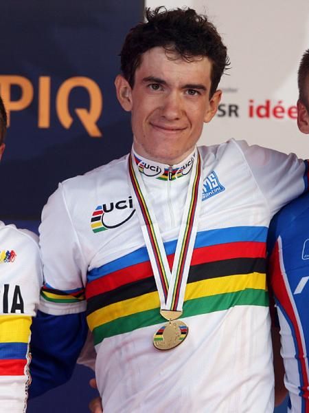 Frenchman Romain Sicard, 21, tops the U23 Worlds podium