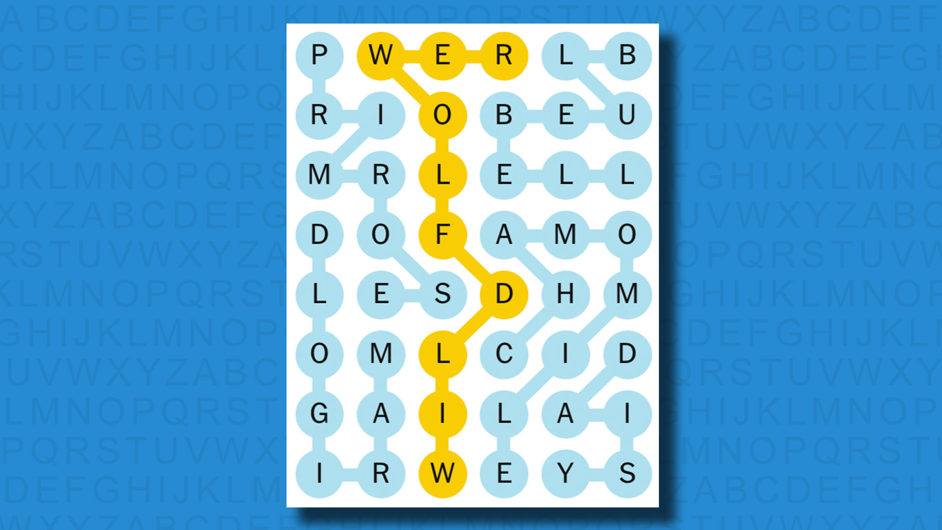 NYT Strands answers for game 541 on a blue background