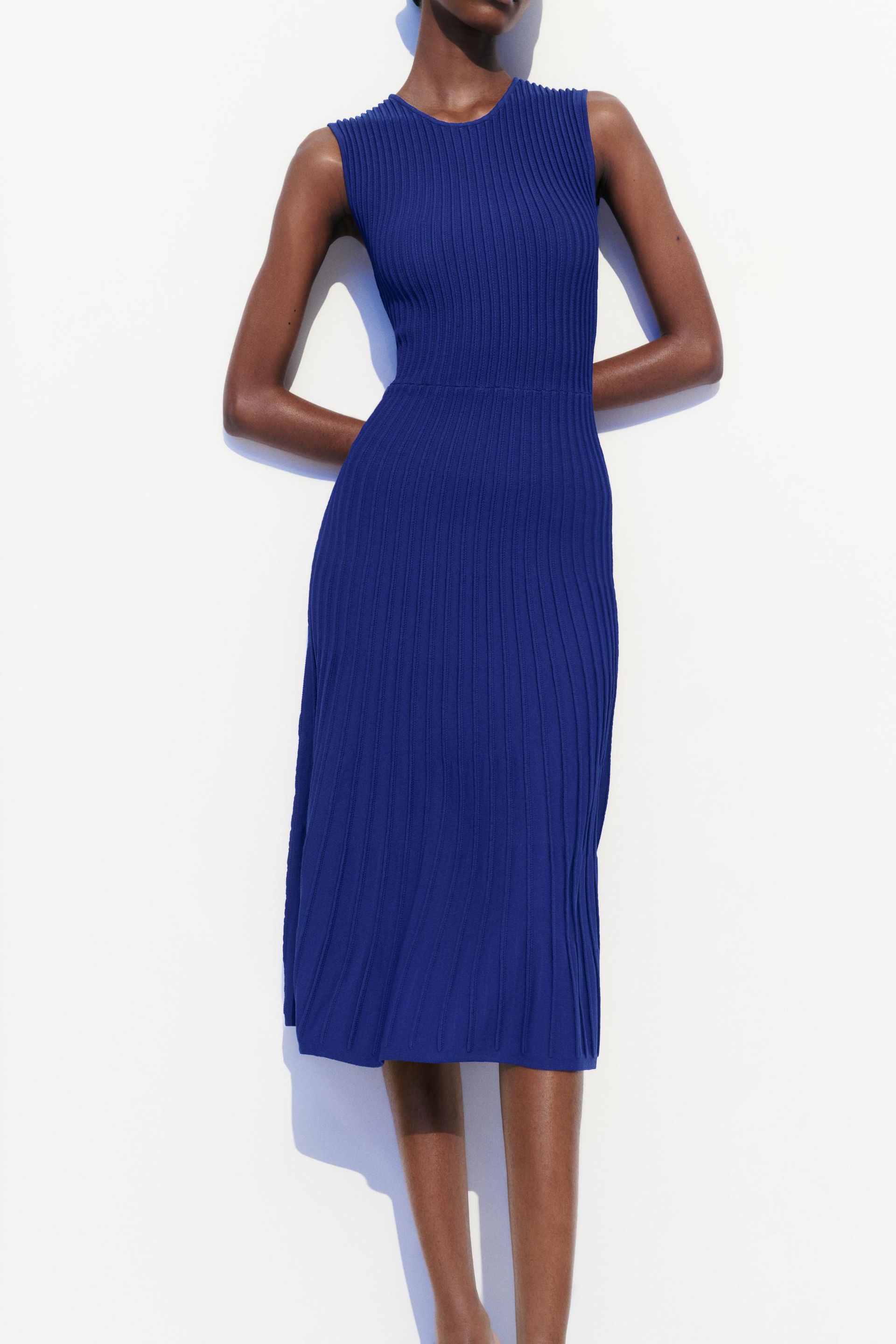 Ribbed Midi Knit Dress