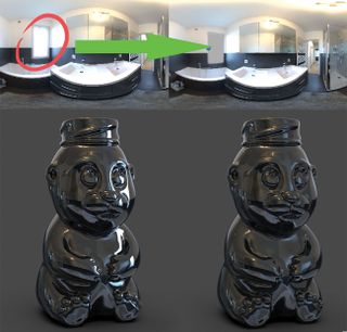 KeyShot rendering tips: Block HDRI hotspots