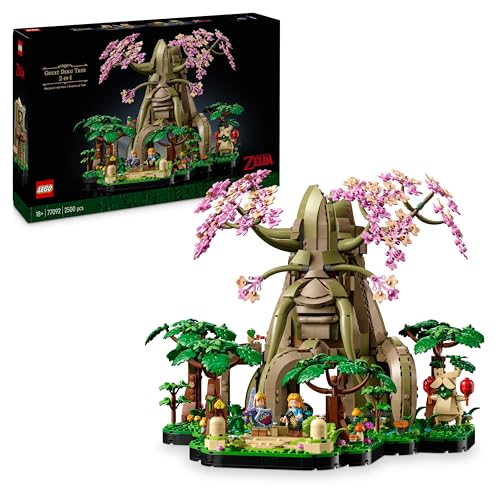 Lego the Legend of Zelda Great Deku Tree 2-In-1 - Collectible Display Set With Princess Zelda &amp;amp; 3 Link Minifigures - Building Kit for Adults &amp;amp; Gift Idea for Gaming Fans - 77092