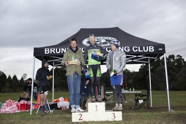The men's podium.
