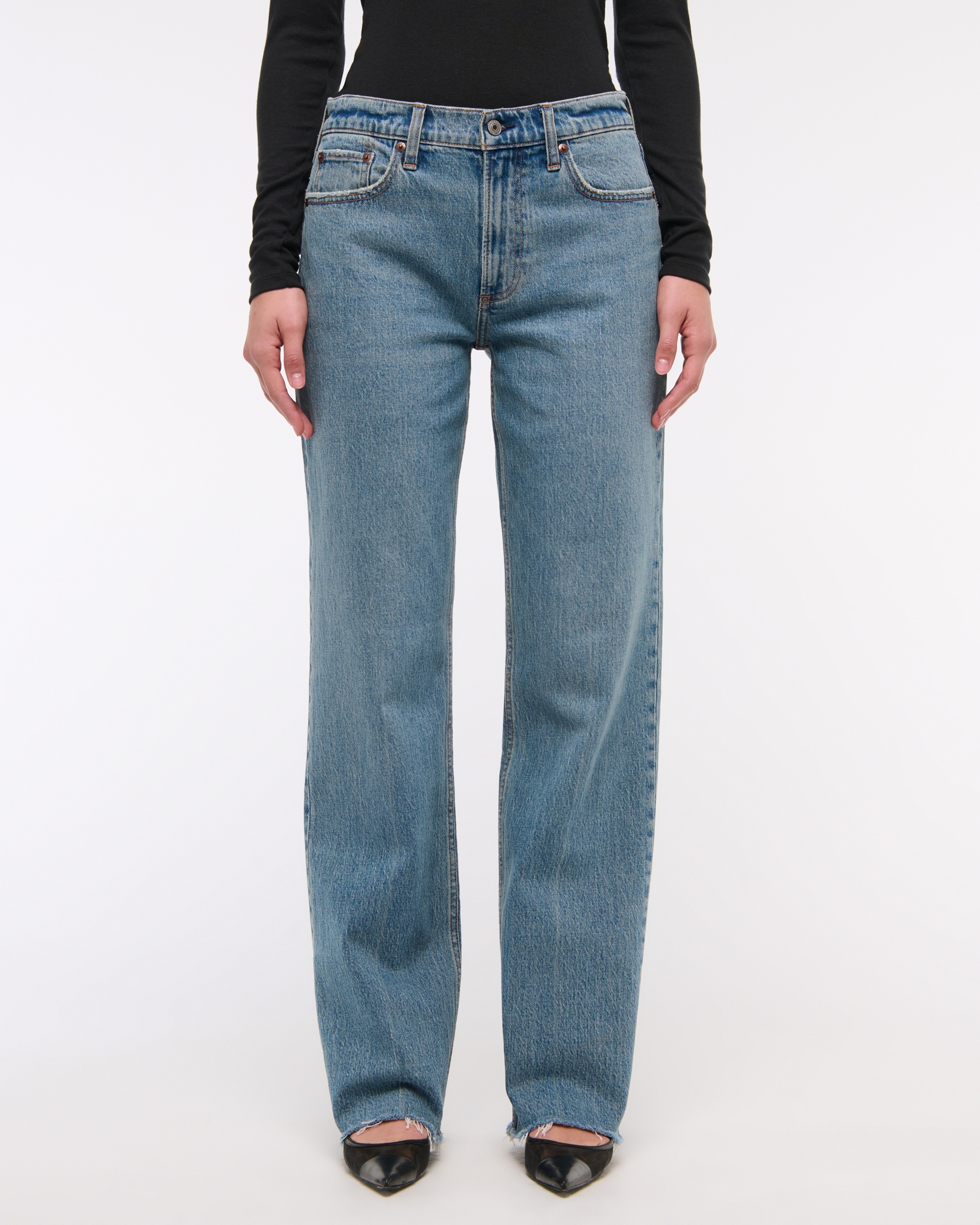 abercrombie, Low-Rise Baggy Jeans