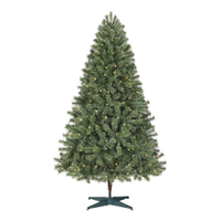 6.5 ft Pine Pre-Lit Christmas Tree with 250 Color Changing LED Lights – Home Accents Holiday | $49.98