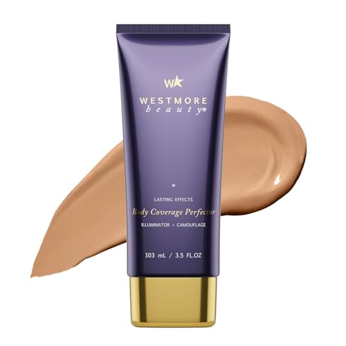 Westmore Beauty Body Coverage Perfector &amp;ndash; Waterproof Leg &amp;amp; Body Makeup - Tattoo Cover Up Makeup - 3.5 Oz (natural Radiance)