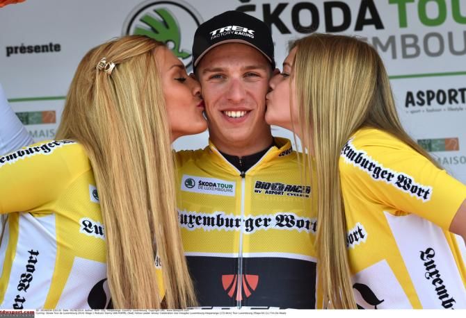 Yellow jersey holder Danny van Poppel (Trek)