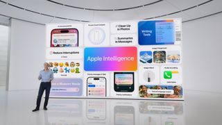 Apple's Craig Federighi presenteert Apple Intelligence tijdens WWDC 2024